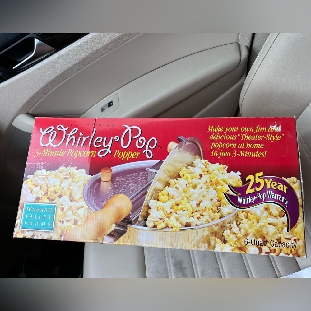 WABASH VALLEY FARMS THE ORIGINAL WHIRLEY POP 3 MINUTE POPCORN POPPER